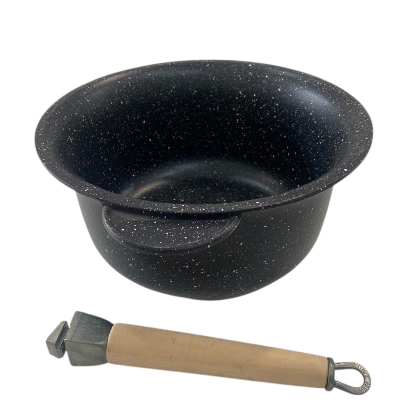 Paiolo artigianale, Rivestimento in pietra lavica, Made in Italy, 24 cm