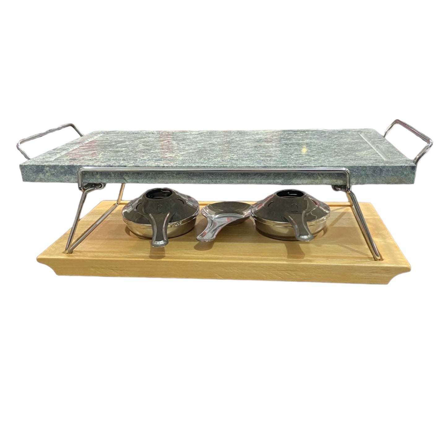 Pietra Ollare con Kit e Tagliere - 19x37 cm