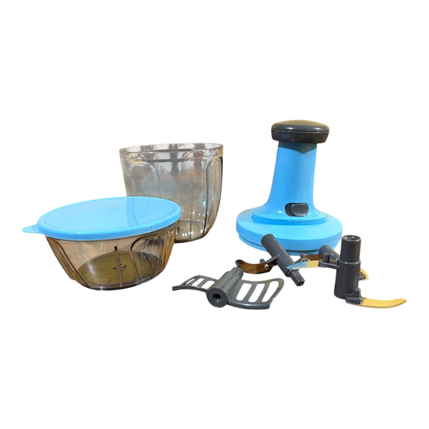 Chef Push & Twist Sistema Multifunzionale per Affettare Tagliare Tritare e Smunizzare con Precisione 900 ml Utensile Versatile per Cucina