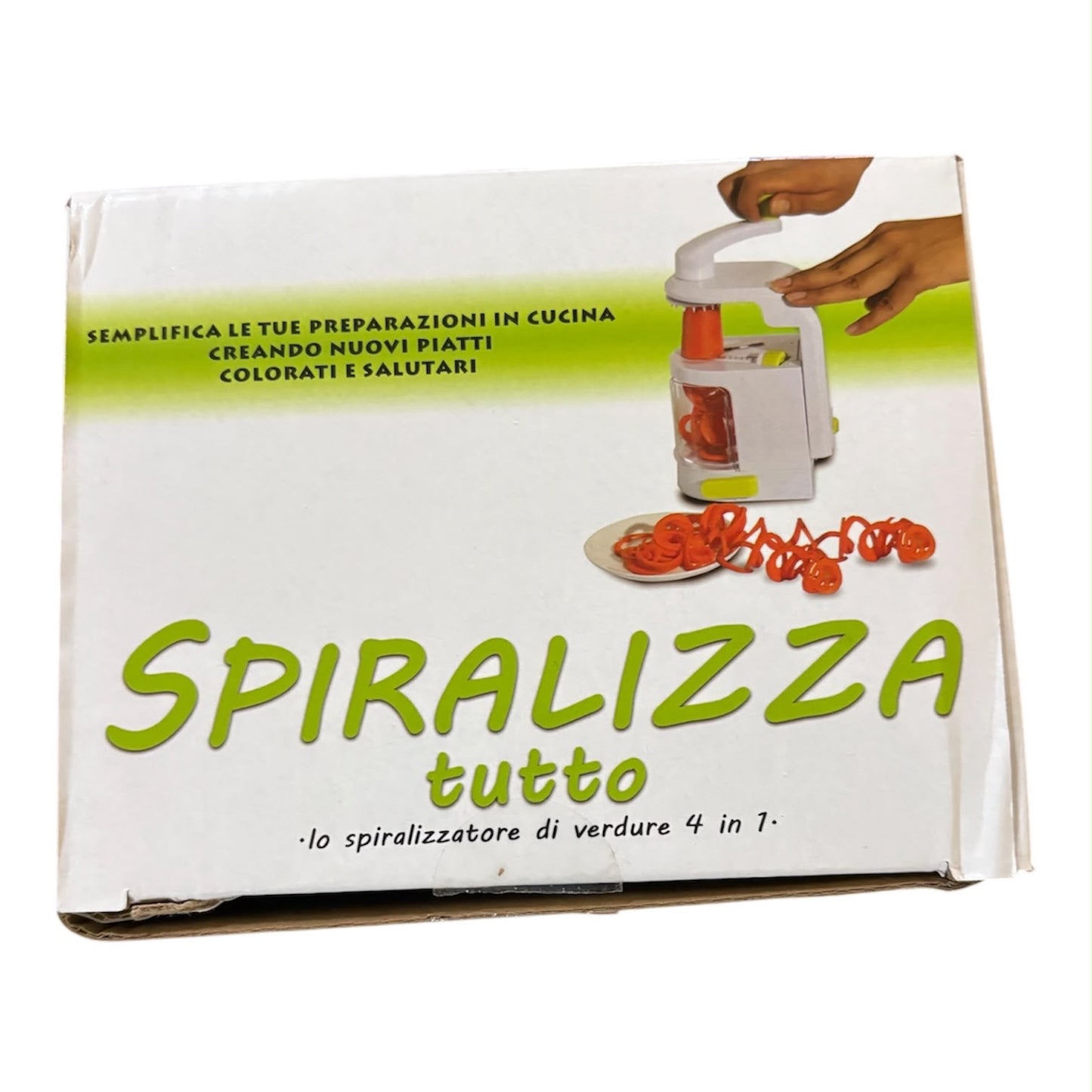 Spiralizza Tutto - Spiralizzatore di Verdure 4 in 1 per Preparazioni Cucina Colorate e Salutari