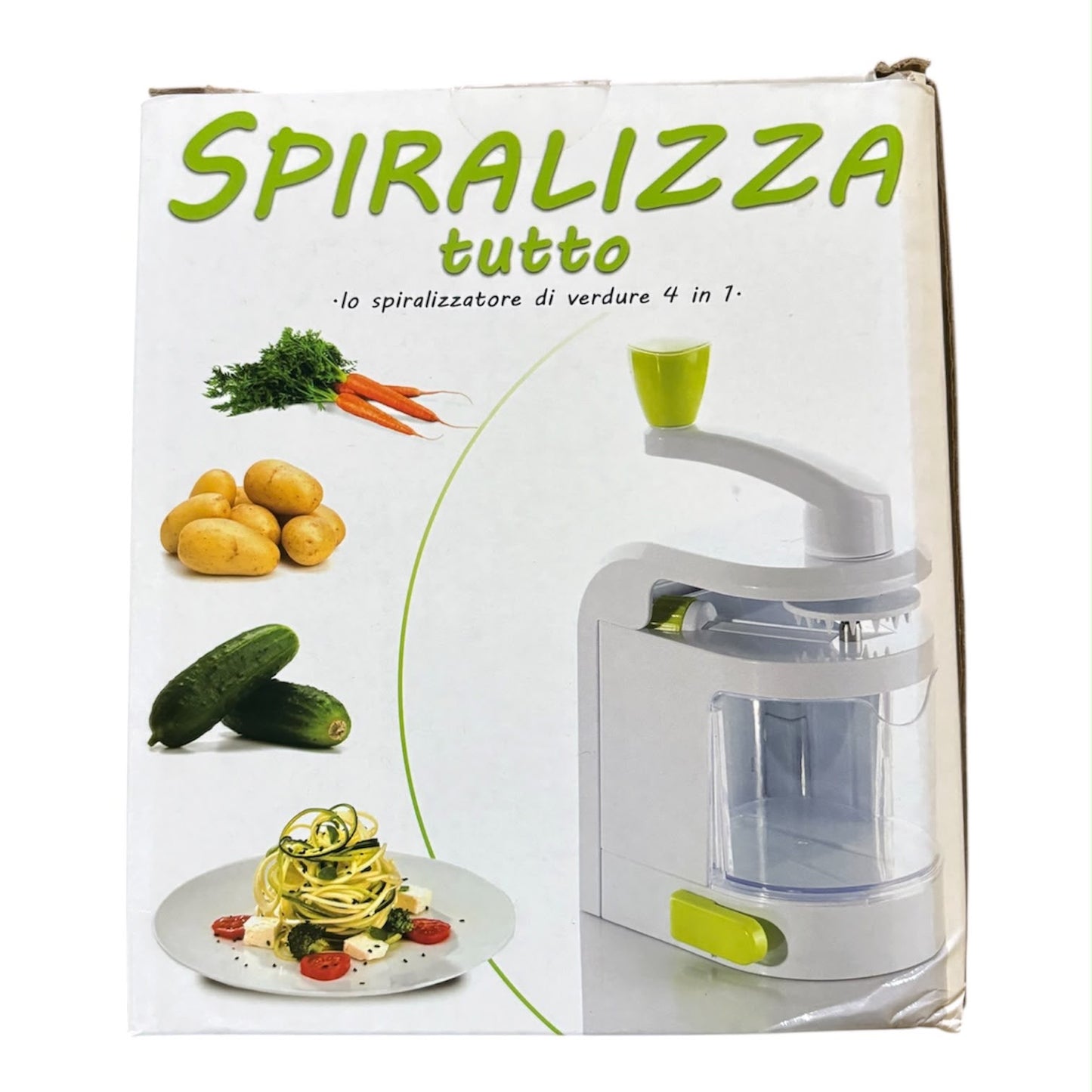 Spiralizza Tutto - Spiralizzatore di Verdure 4 in 1 per Preparazioni Cucina Colorate e Salutari