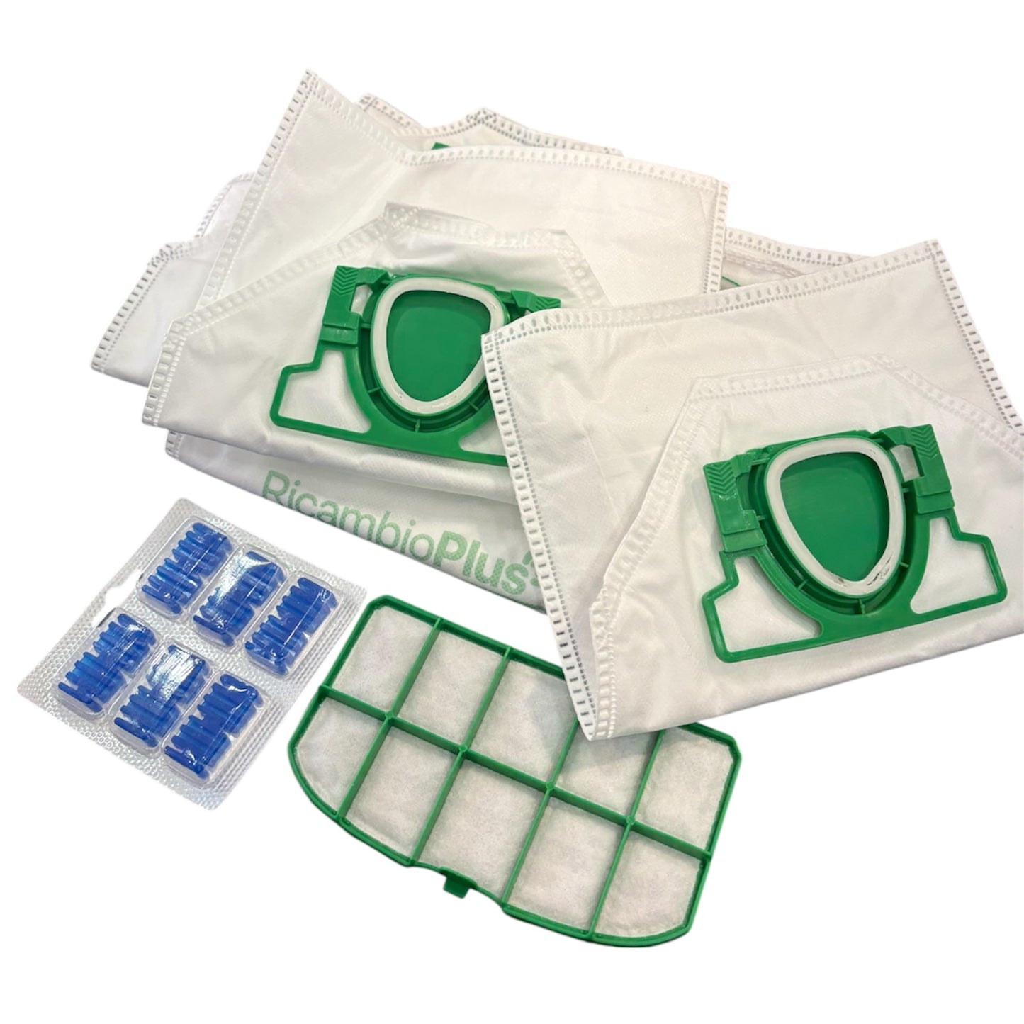 Kit Sacchetti Compatibili Folletto VK220S – 6 Sacchetti + Filtro + Profumi, Pulizia Totale Garantita