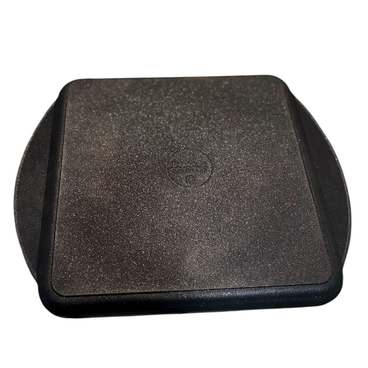Plancia rettangolare liscia dotata di maniglie adatta per l’induzione e gas 28 X 28 cm, artigianale Made in Italy