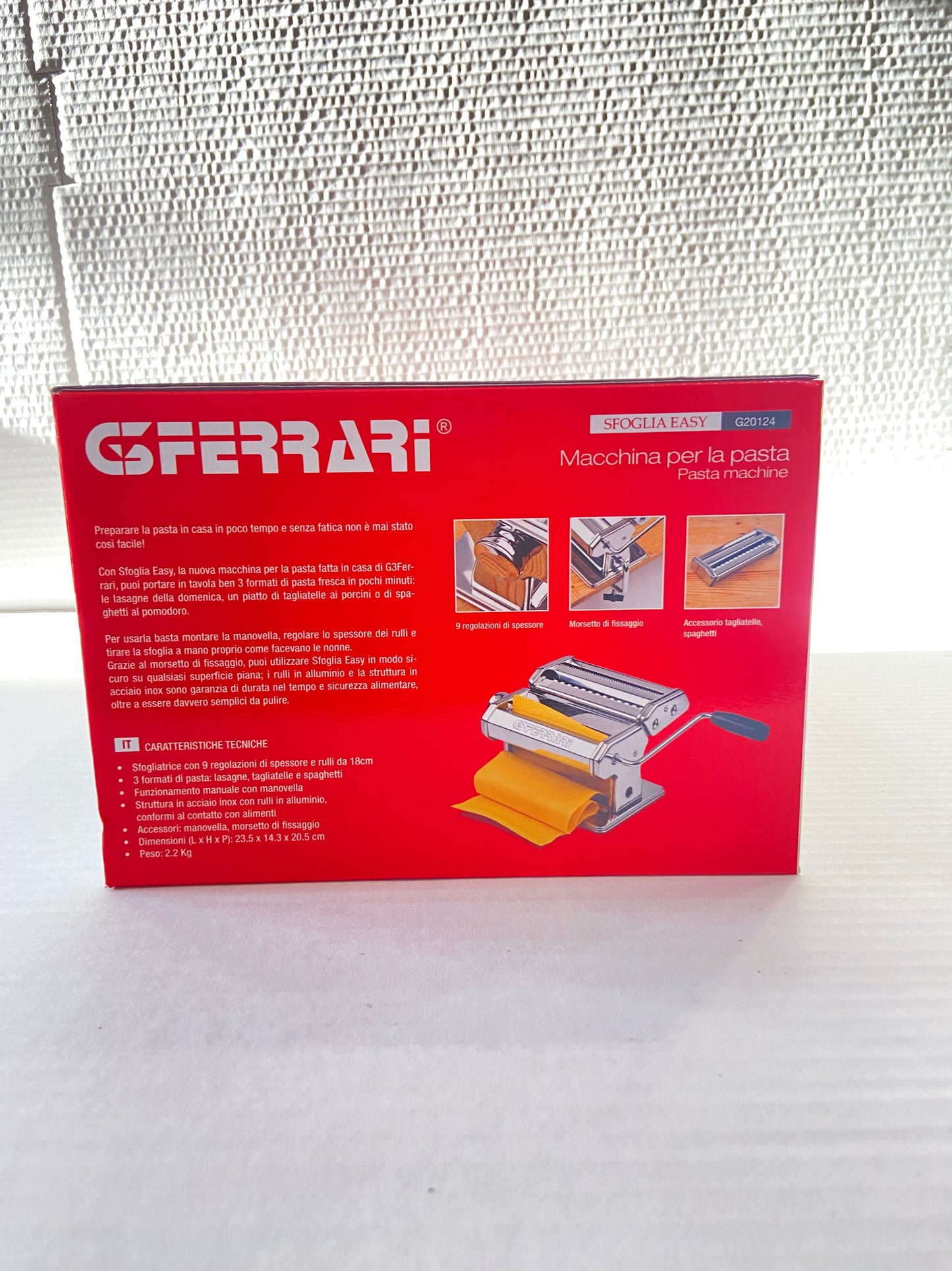 Macchina Manuale per Pasta G3 Ferrari – La Sfoglia della Tradizione, Fatto in Casa con Stile!