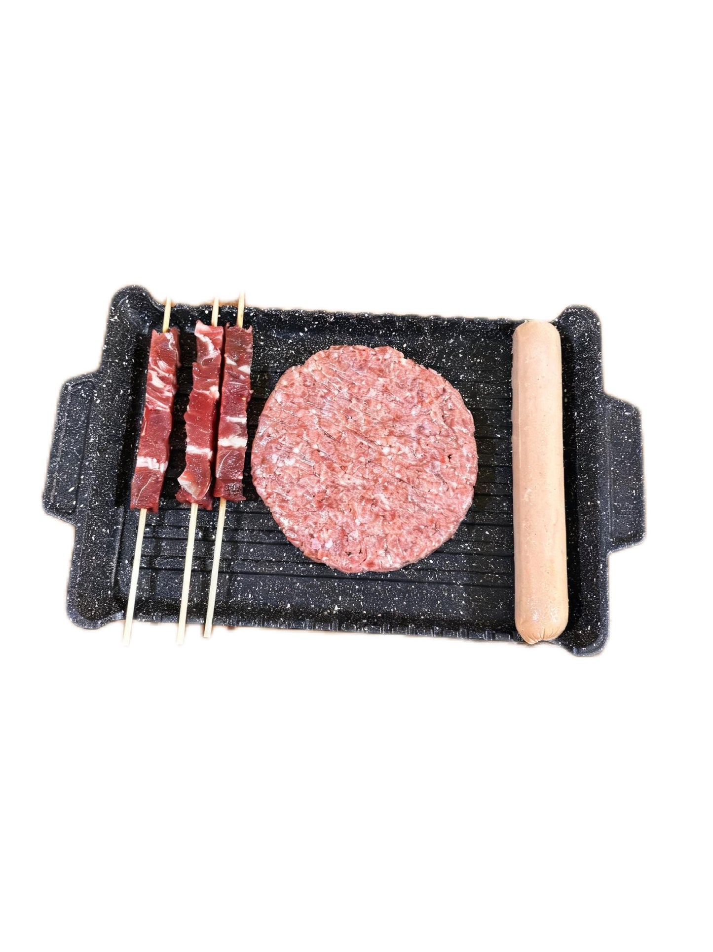 Spiedinalla Piastra Grill Senza Fumo | Griglia per Carne, Spiedini e Hamburger | Antiaderente, Raccolta Grassi, Uso su Fornello | Cottura Sana in Casa