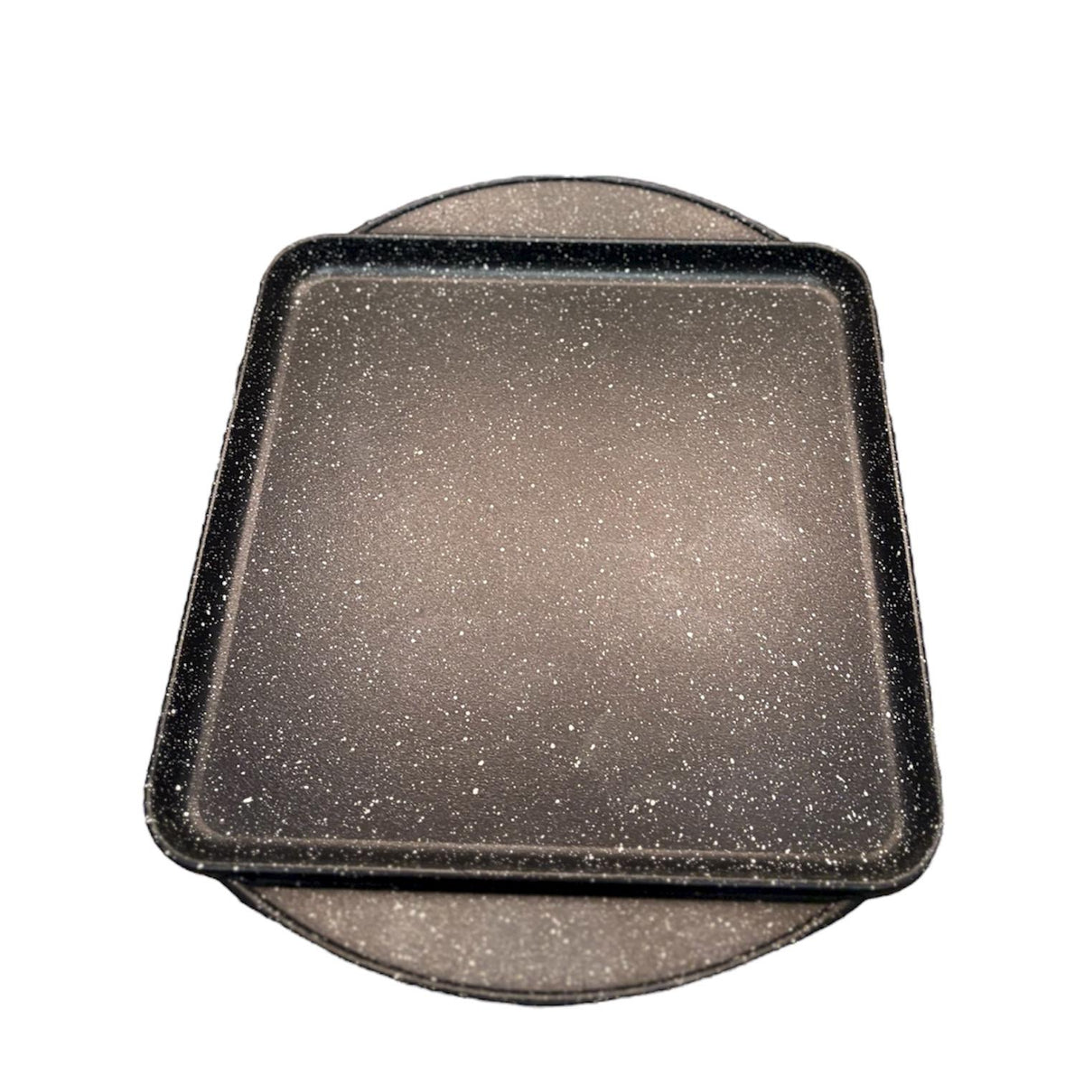 Plancia rettangolare liscia dotata di maniglie adatta per l’induzione e gas 28 X 28 cm, artigianale Made in Italy